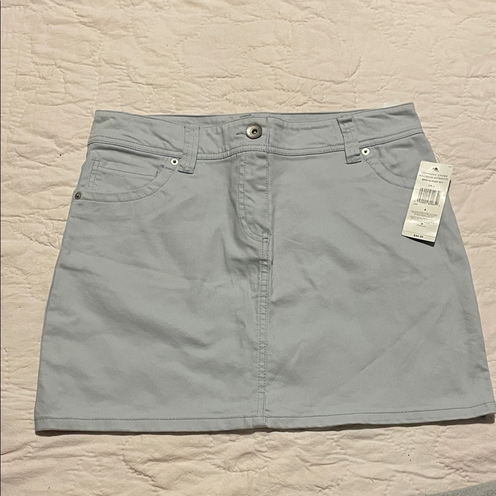 Tommy Hilfiger Soft Light Blue Mini Skirt